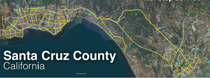Santa Cruz County guideway map